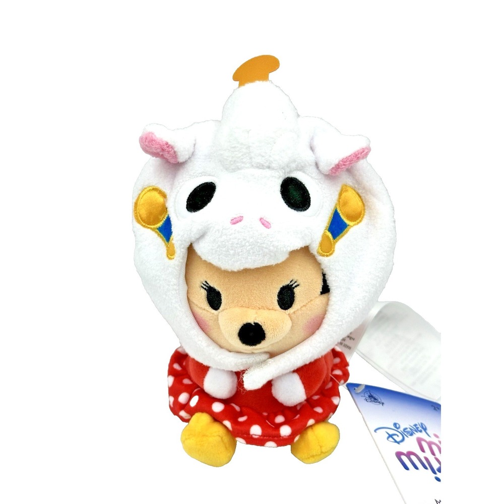 Disney Mini Mixits Minnie Mouse Plush Dumbo Ride Series Red Polka Dot Dress 7"